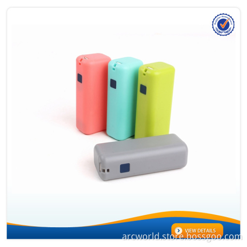 AWC716 2000mah cheap small size portable 18650 li-on power bank for samsung s5 with charger